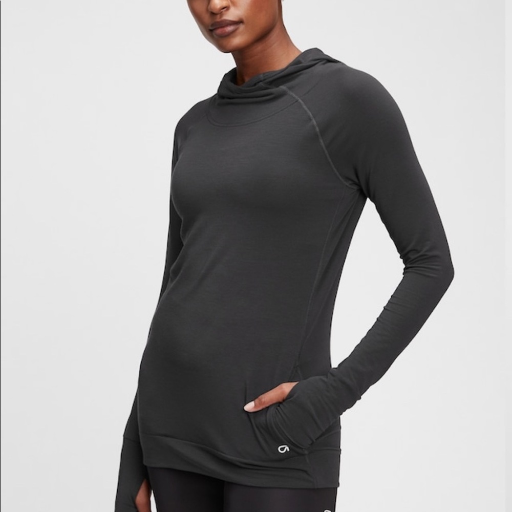 NWT - GapFit Breathe Hoodie - Size M Tall - Black